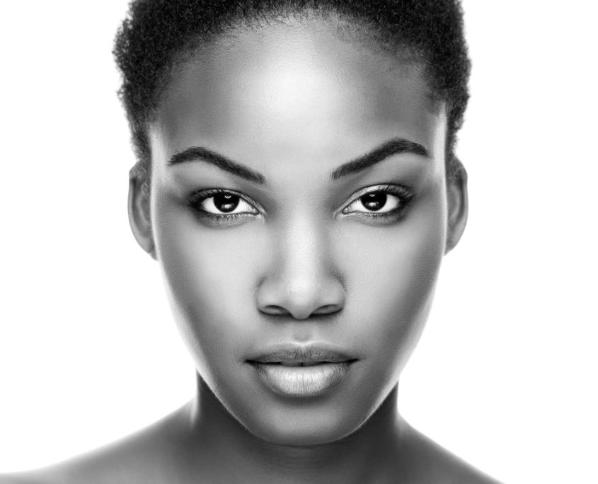 Face of an young black beauty Face of an young black beauty
